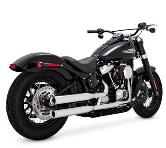 Vance & Hines HD Softail 18-22 Eliminator S/OS Chrome Slip-On Exhaust