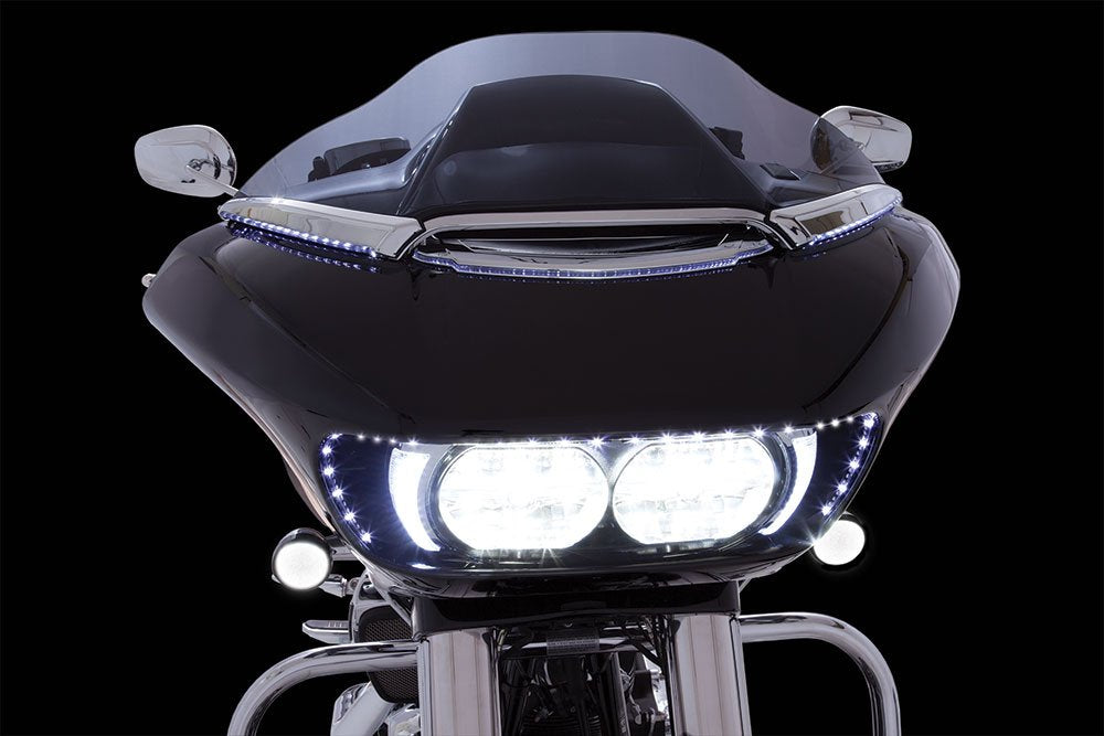 Ciro Lighted Vent Trim for Road Glide (Black)