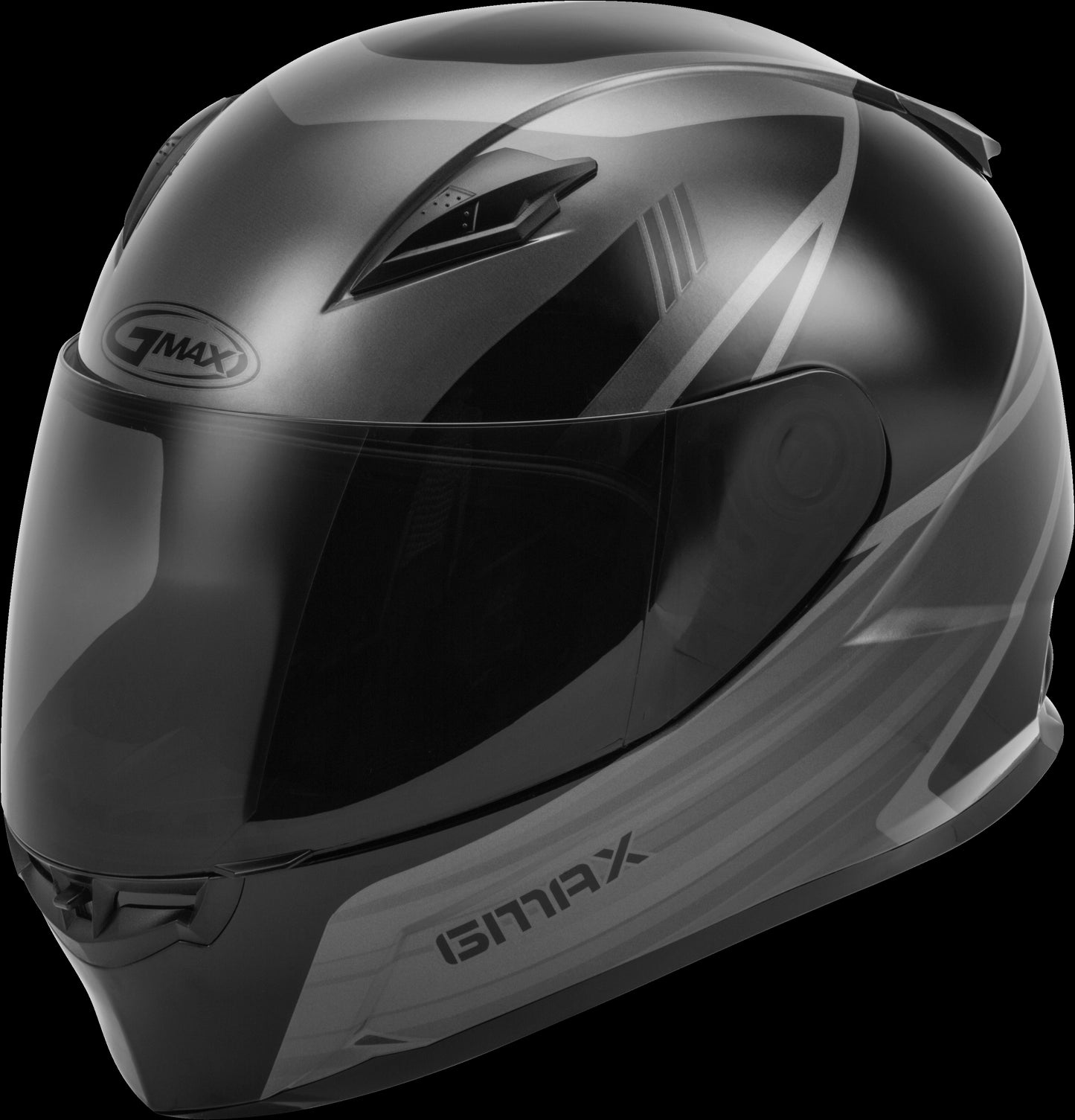 GMAX FF-49 Deflect Motorcycle Helmet (Black/Grey)