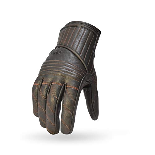 TORC Carson Leather Motorcycle Gloves (Brown) - XS