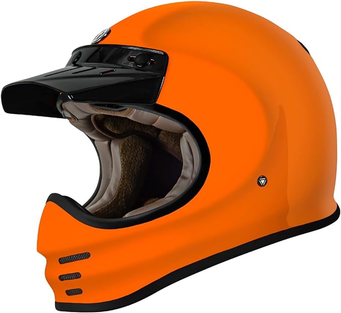 TORC T3 Retro Motorcycle Helmet (Gloss Orange)