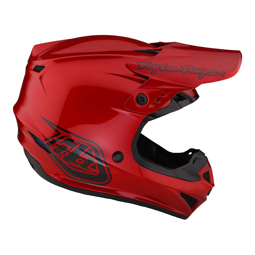 Troy Lee Designs Adult GP Helmet (Mono Red) - Medium