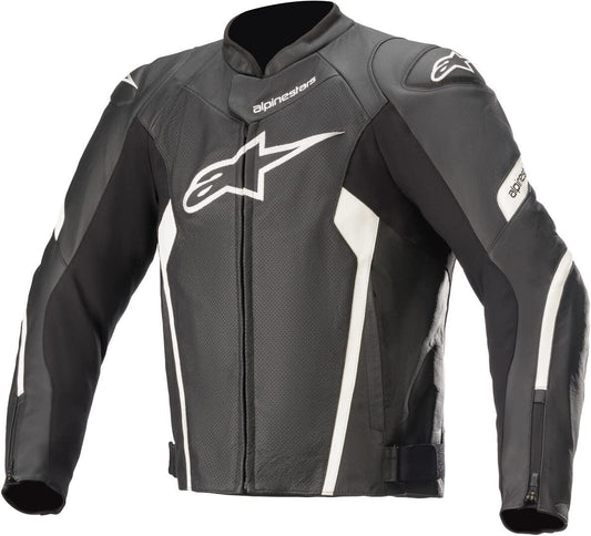 Alpinestars Faster V2 Airflow Motorcycle Jacket (Black/White) Size 56