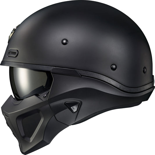 Covert X Open Face Helmet Matte Black Md