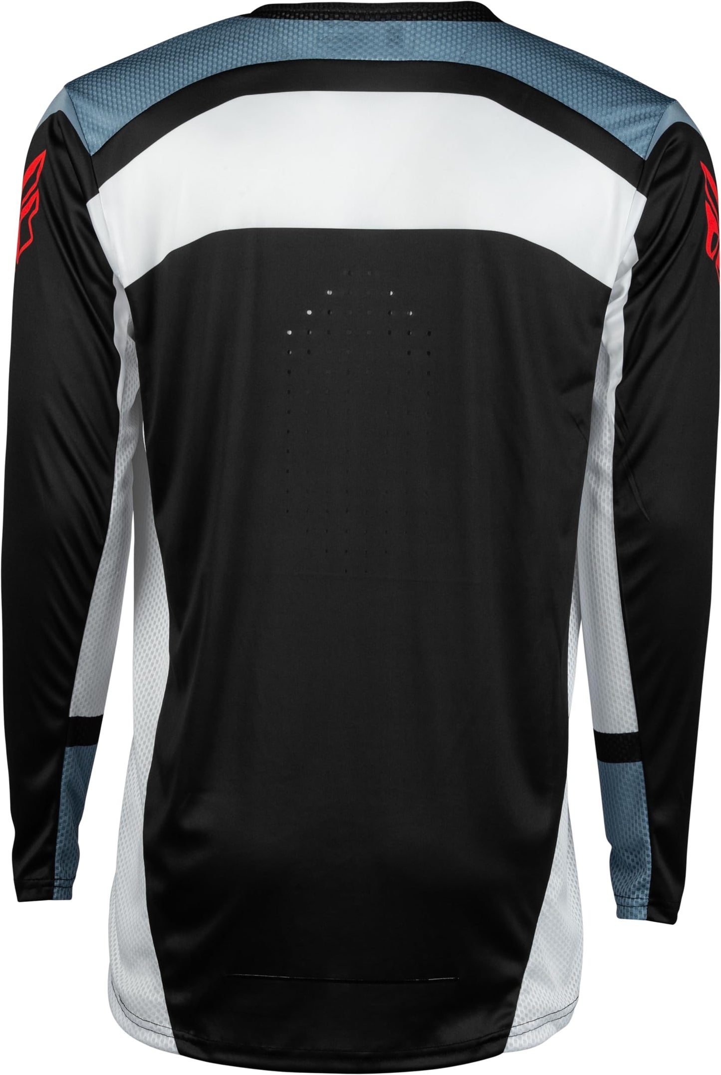 Fly Racing 2024 Adult Lite Jersey (Black/White/Denim Grey) - Small