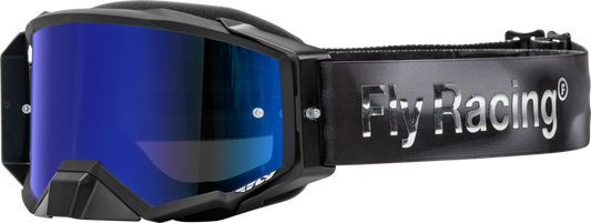 Fly Racing 2024 Adult Zone Elite Legacy Goggle (Black/Grey Camo with Dark BlueMirror/Smoke Lens)