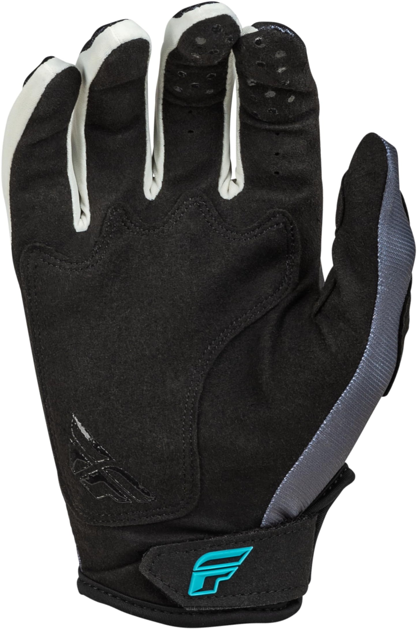 Fly Racing 2024 Adult Kinetic Reload Gloves (Charcoal/Black/Blue-Iridium) - 2XL