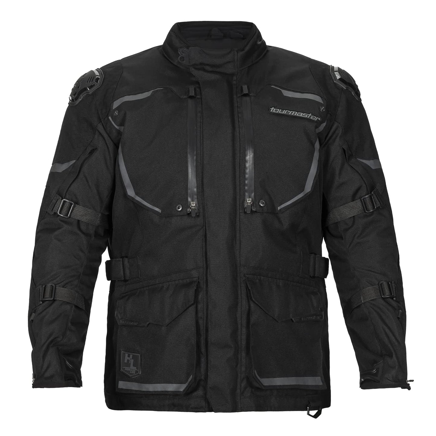 Tourmaster Trek Motorcycle Jacket w/ Armor (Black) - Medium