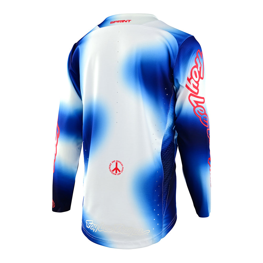 Troy Lee Designs Youth Sprint Lucid Jersey (Blue) - Youth Large