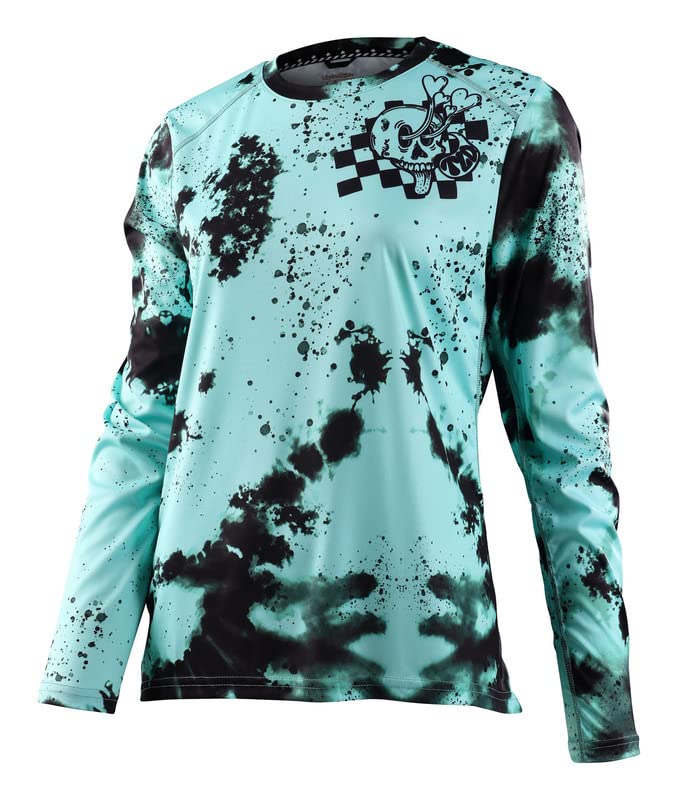 Troy Lee Designs Womens Lilium Micayla Gatto Long Sleeve Jersey (Mist) - XS