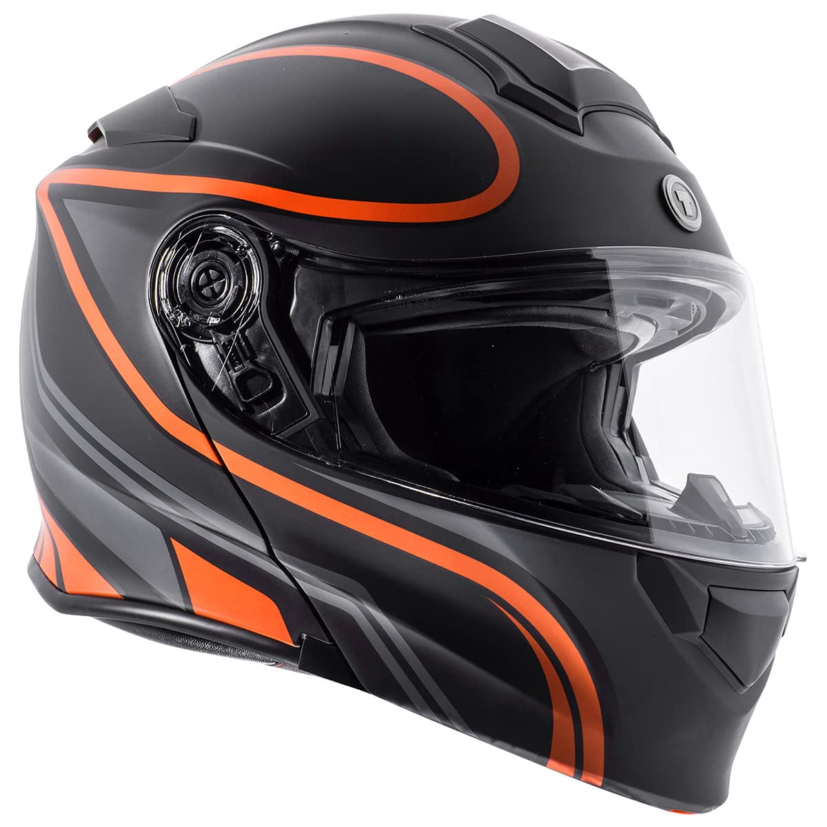 TORC T28B Bluetooth Integrated Motorcycle Helmet (Vapor Orange) - Small