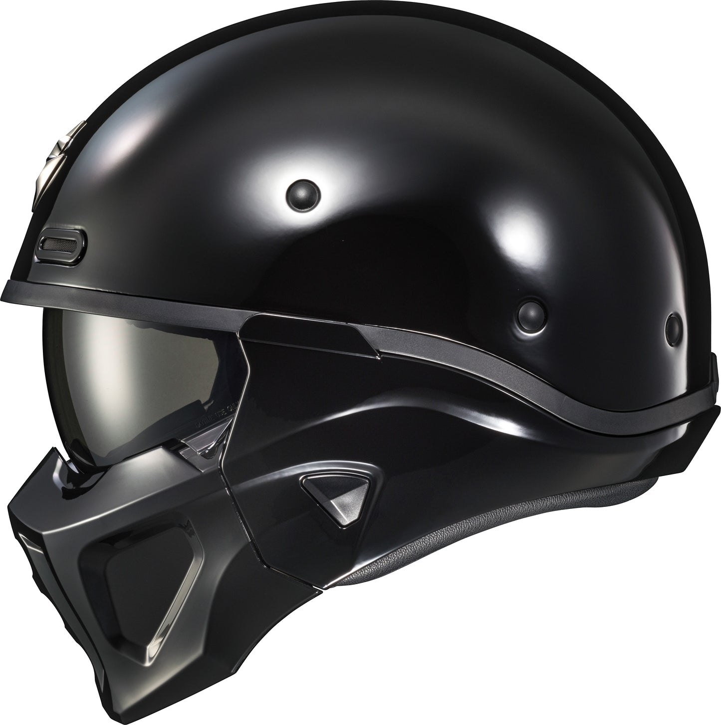 Covert X Open Face Helmet Gloss Black Xl