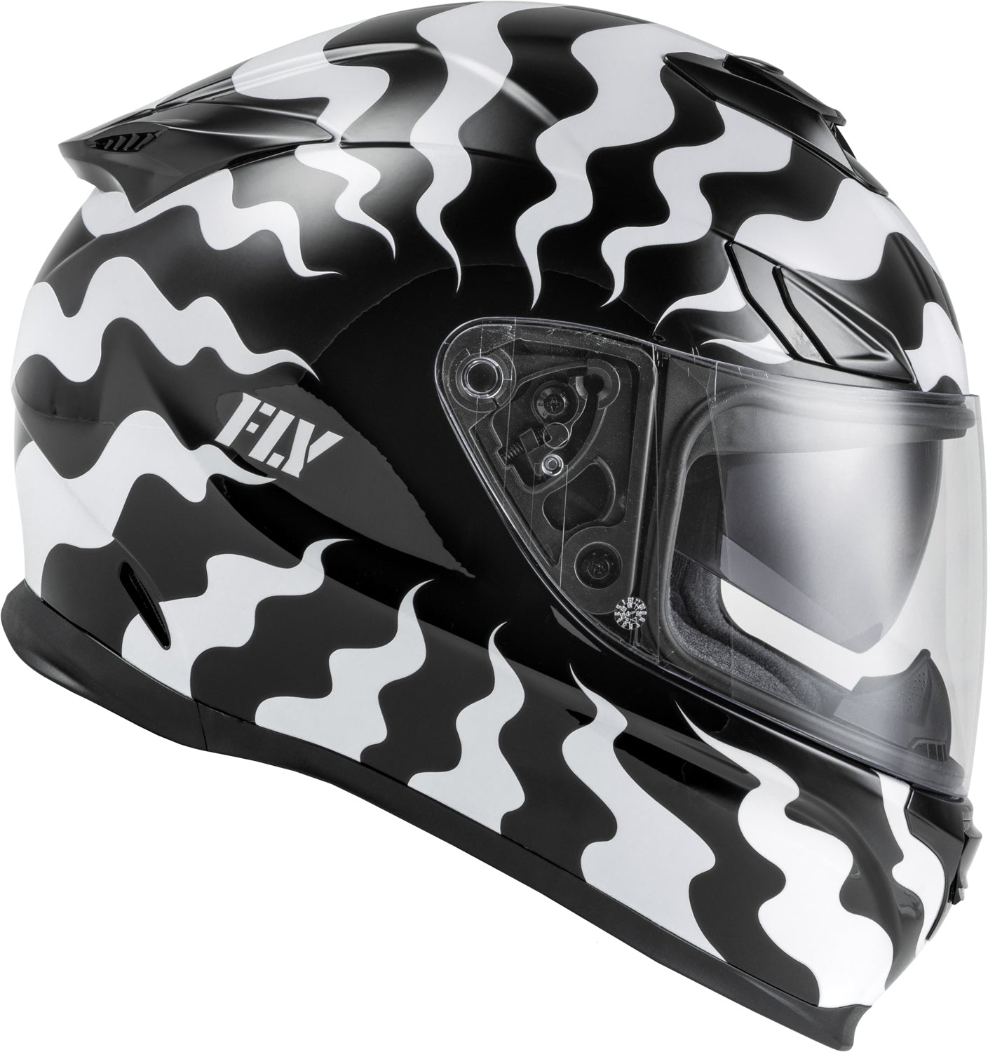 Fly Racing Sentinel Venom Street Motorcycle Helmet (White / Black)