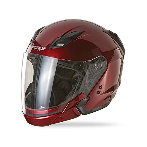 Fly Racing Tourist Solid Modular Motorcycle Helmet (Candy Red) - XS