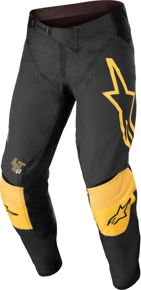 Alpinestars Techstar Factory Motocross Pants (Black/Yellow/Tangerine)