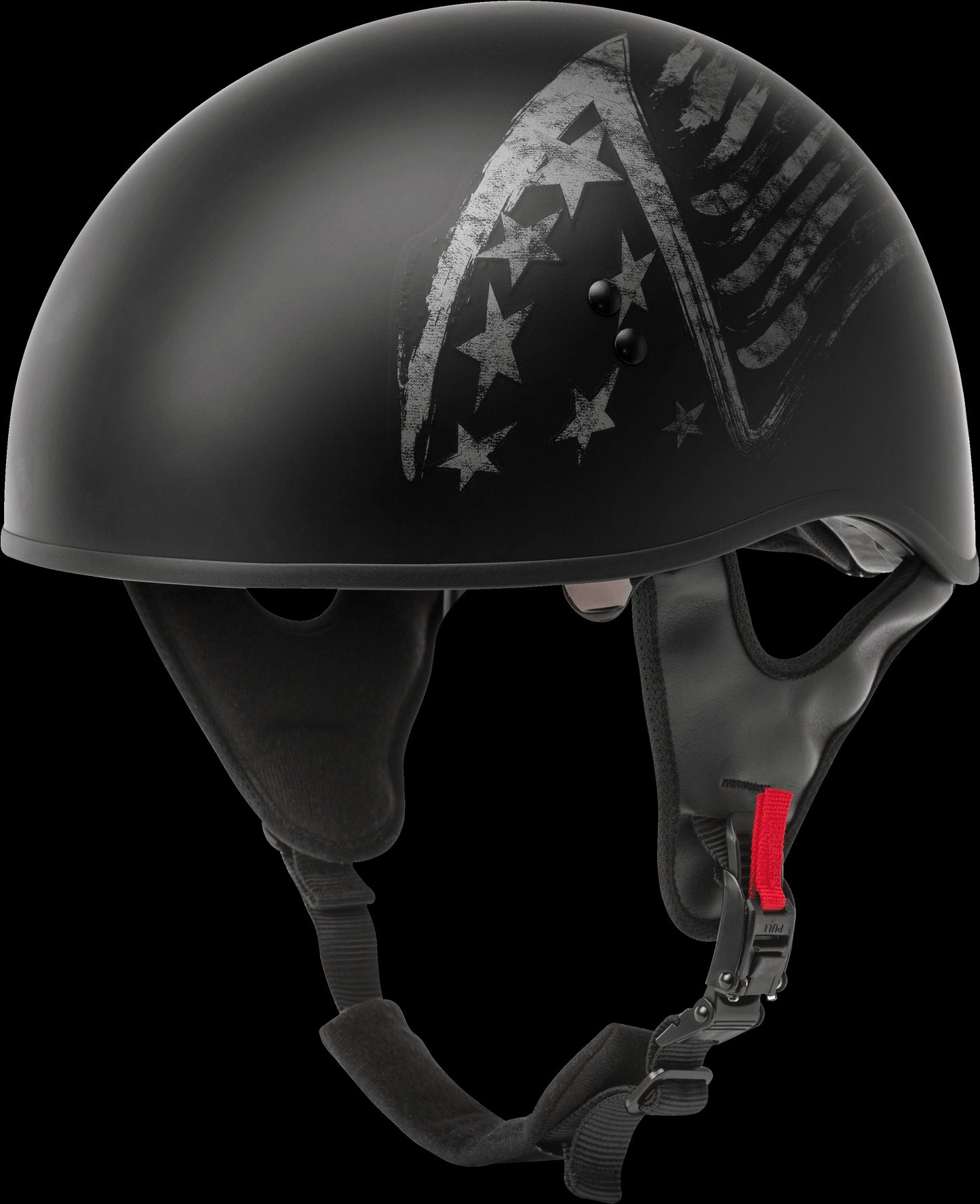 GMAX HH-65 Bravery Half Helmet (Matte Black/Grey) - Large