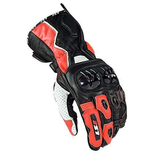 LS2 Helmets Swift Glove (Black/Red - 3X-Large)