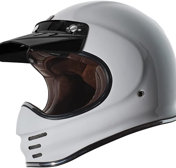 TORC T3 Retro Motorcycle Helmet (Gloss White)