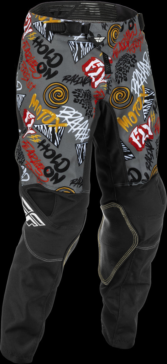 FLY Racing Youth Kinetic Rebel Pants (Black/Grey) Youth 18