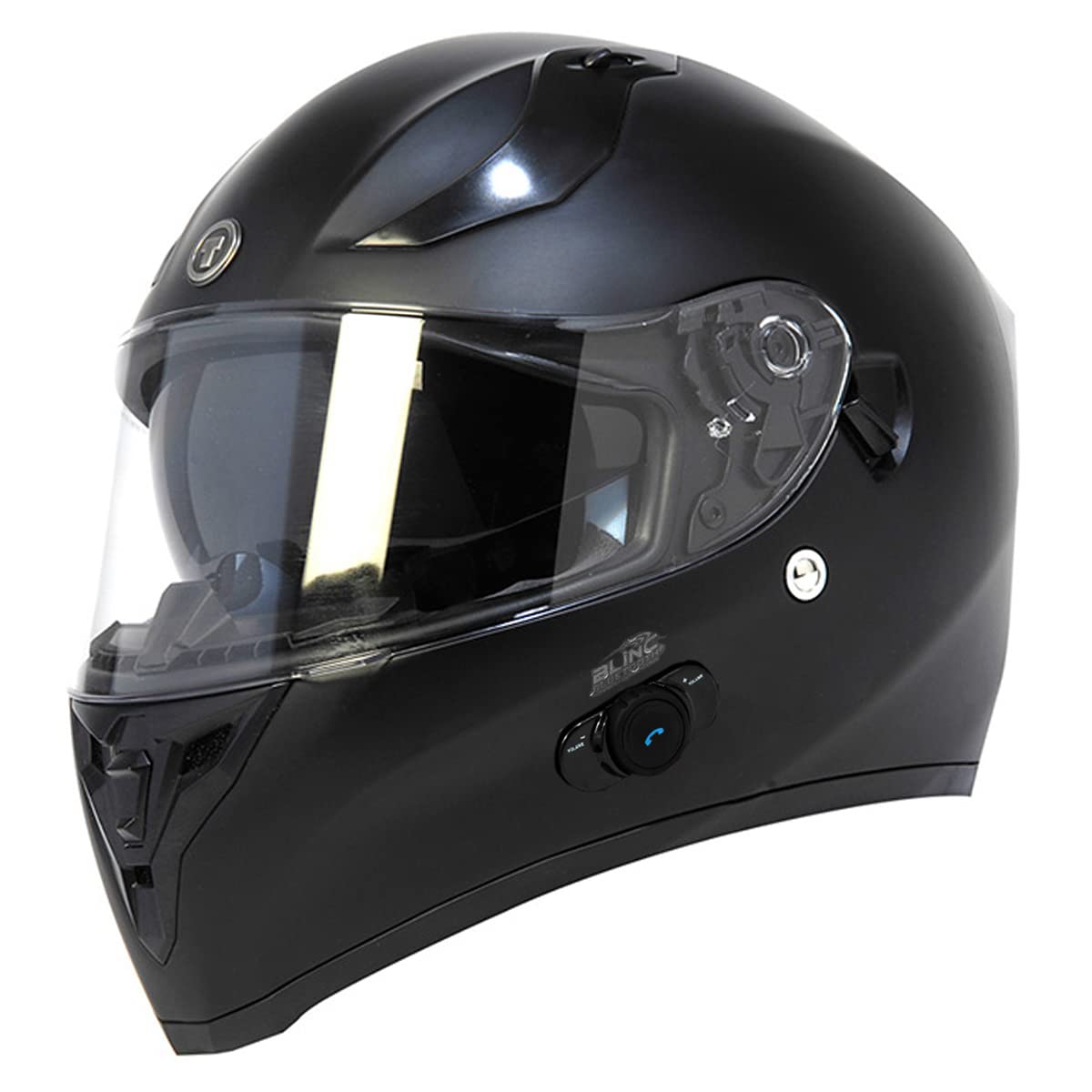 TORC T15B Bluetooth Integrated Motorcycle Helmet (Matte Black) - XS