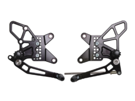 Vortex Racing 13-18 Kawasaki ZX636 Ninja ZX-6R Rear Set- Black