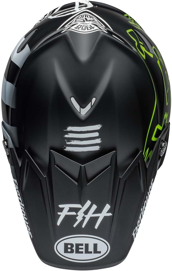 Bell Moto-9S Flex Helmets (FastHouse MC Core Matte Black/Yellow)