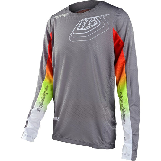 Troy Lee Designs 2023 Youth GP Air Jersey - Richter (X-SMALL) (SILVER/FIRE)