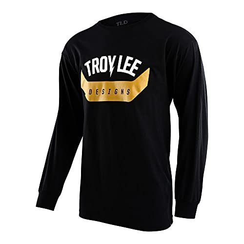 Troy Lee Designs Motorcycle Motocross Dirt Bike Racing T Shirts, LS (ARC Black, MD)