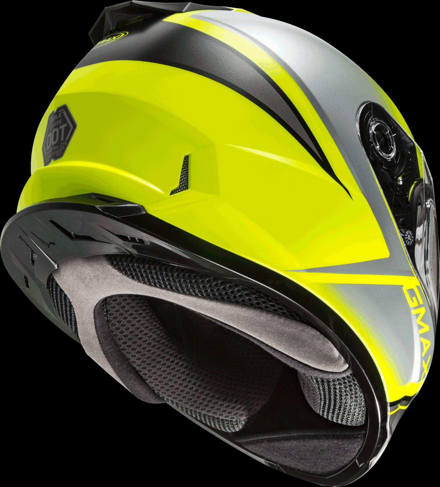 GMAX FF-49S Hail Snow Helmet (Matte Hi-Vis/Black/Grey) - XXL