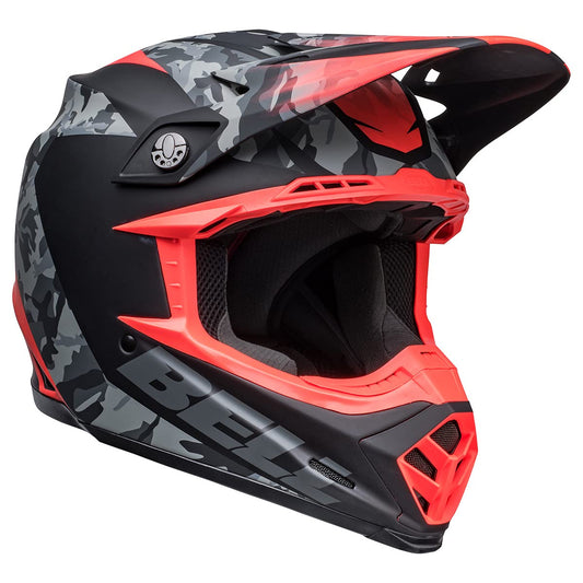 Bell Moto-9 MIPS Dirt Helmet (Venom Matte Black Camo/Infared - Small)