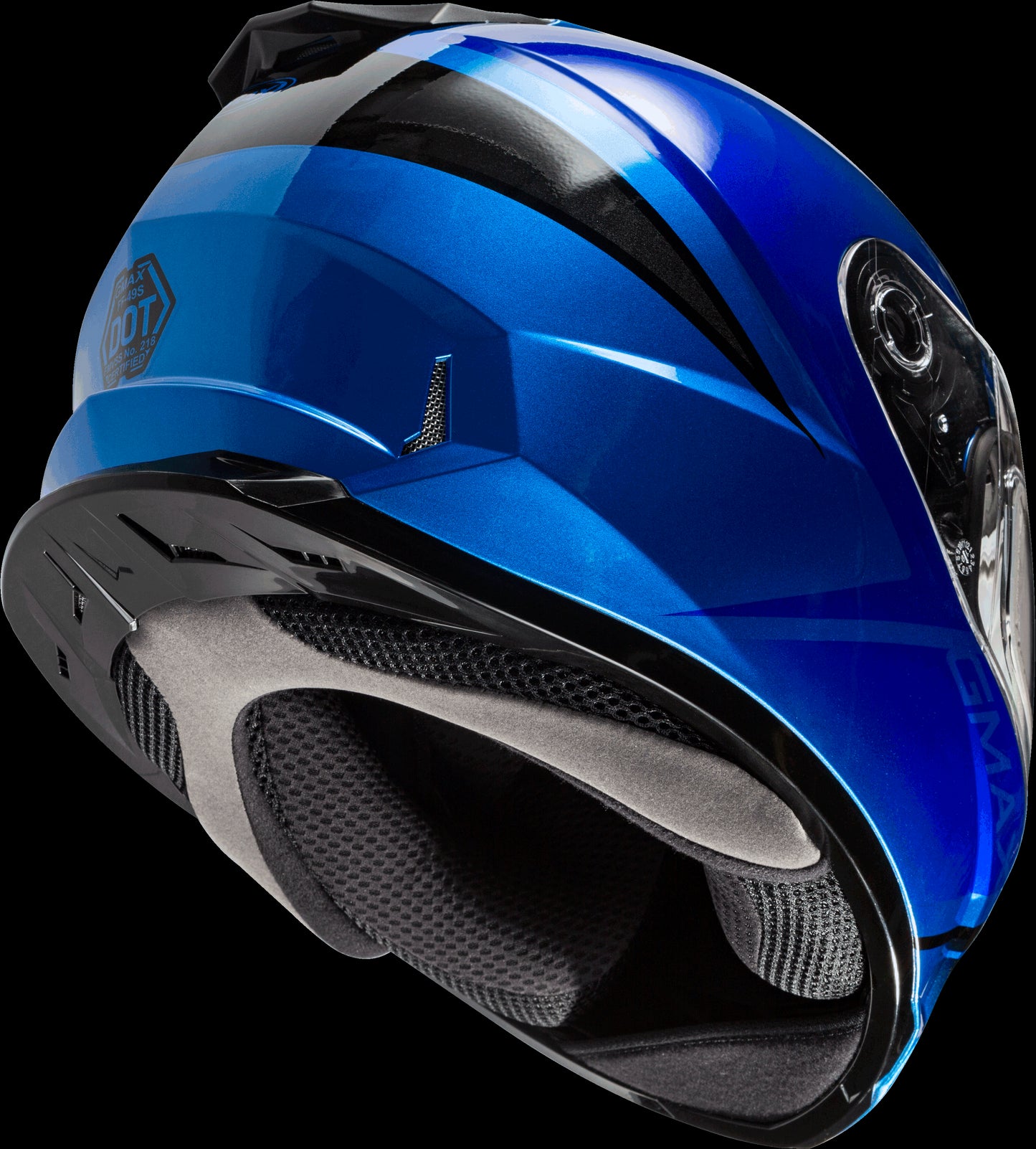 GMAX FF-49S Hail Snow Helmet (Blue/Black) - XL