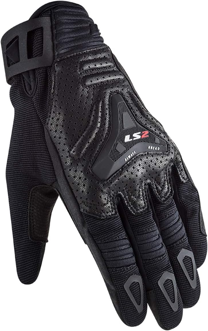 LS2 Helmets Men's All Terrain Touring Glove (Black)