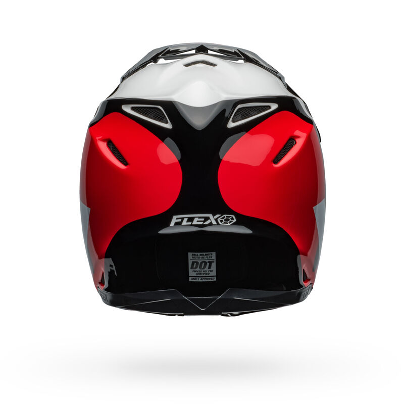 Bell Moto-9S Flex Helmets (Hello Cousteau Stripes Gloss White/Red)