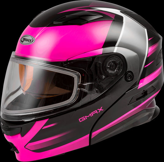 GMAX MD-01S Descendant Modular Snow Helmet (Black/Pink/White) - XS