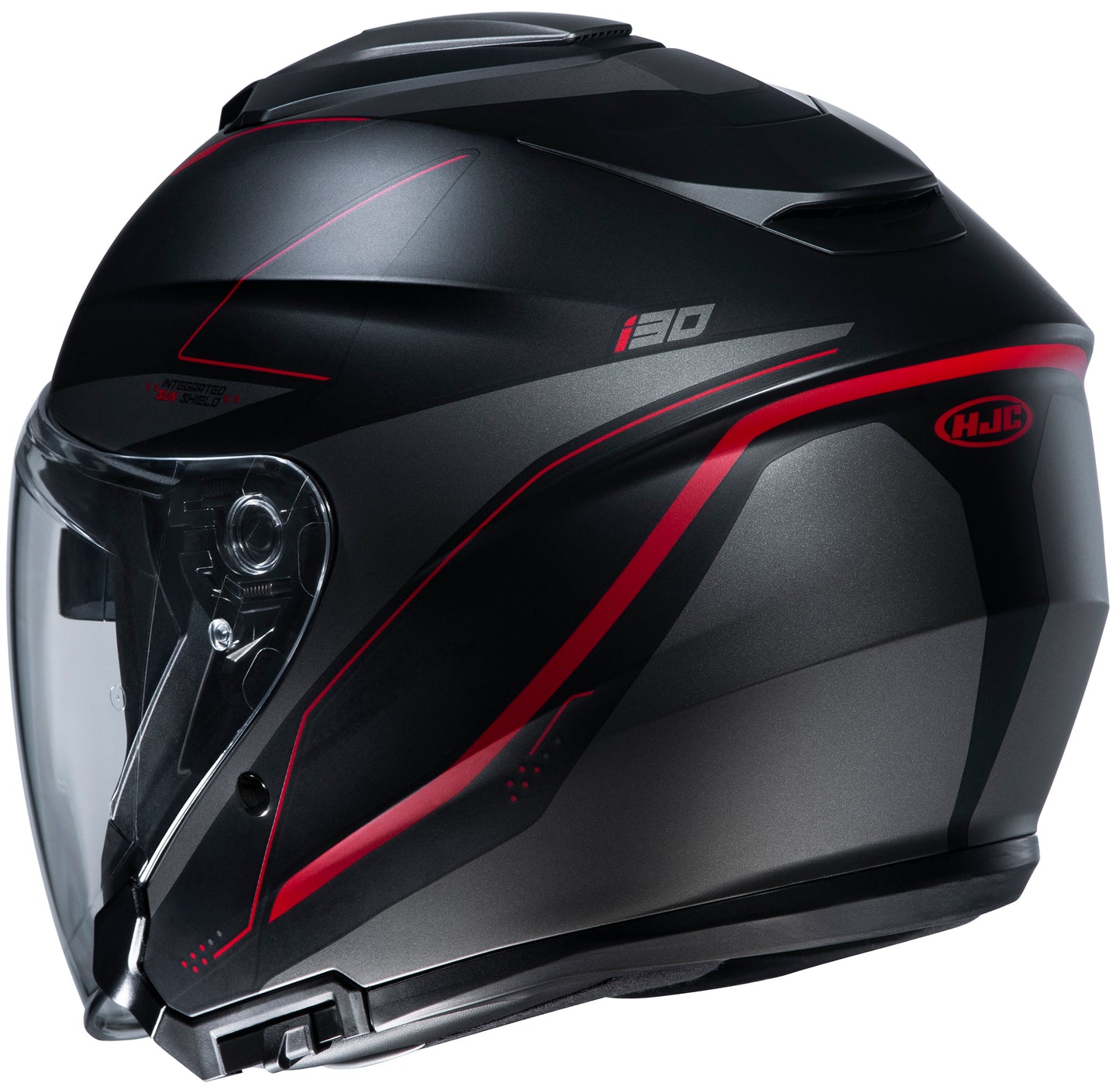 HJC i30 Slight Motorcycle Helmet (Black/Grey)