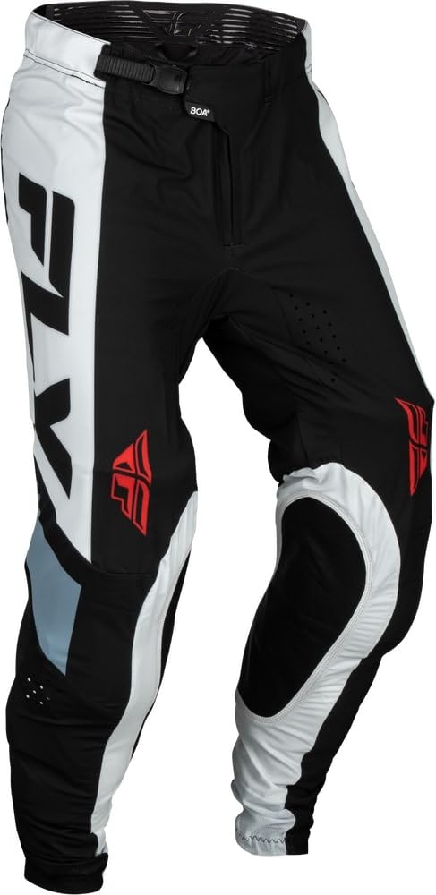 Fly Racing 2024 Adult Lite Pants (Black/White/Denim Grey) Size 36