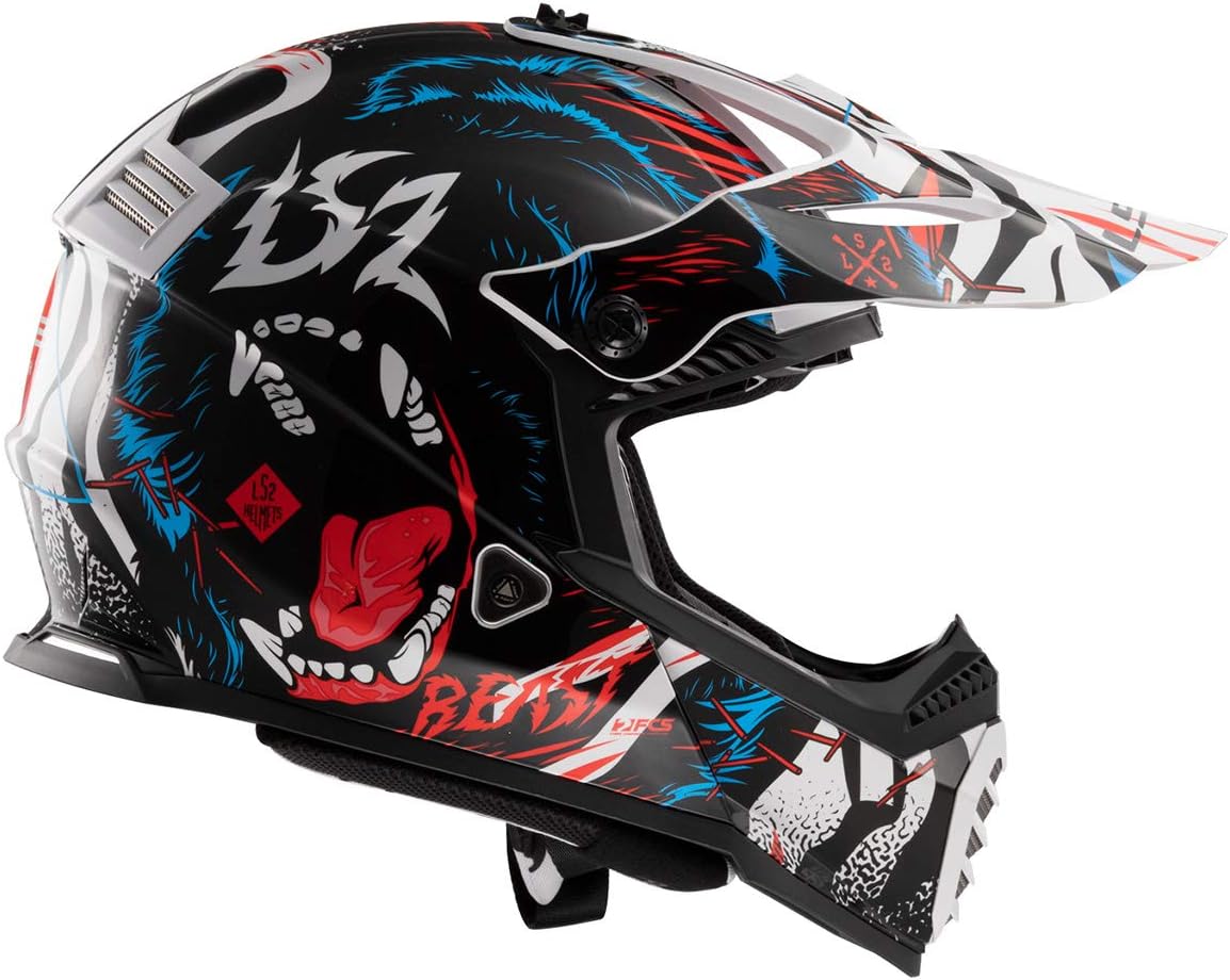 LS2 Gate Youth Beast Full Face Helmet (Black)