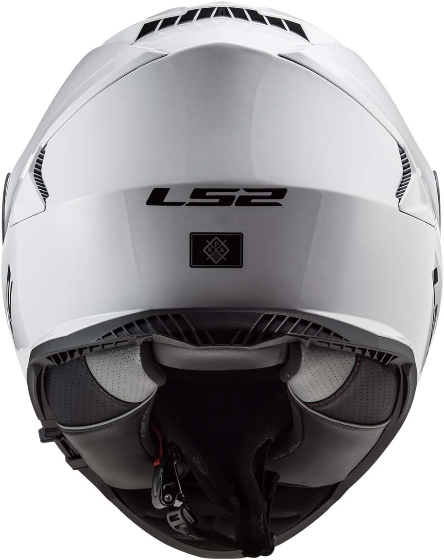 LS2 Assault Full Face Motorcycle Helmet W/SunShield (Gloss White)