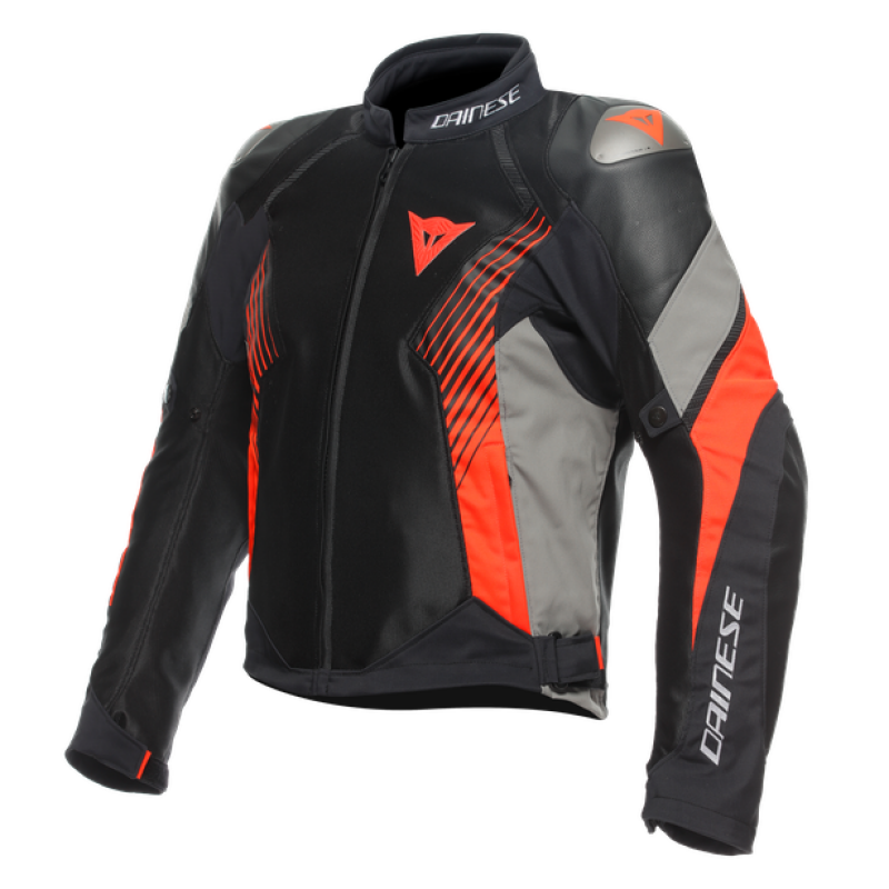 Dainese Super Rider 2 Absoluteshell Jacket Black/Dark Gull Gray/Fluorescent Red Size - 44