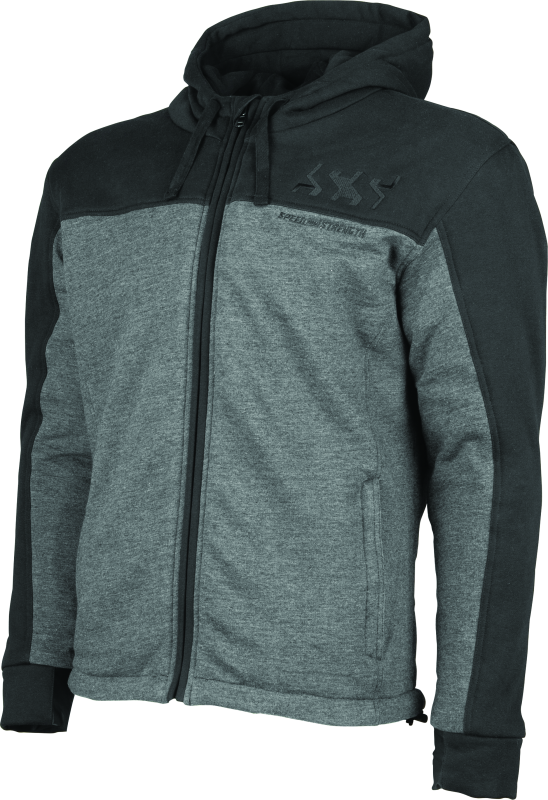 Speed and Strength Hammer Down Armored Hoody Black/Grey - Large