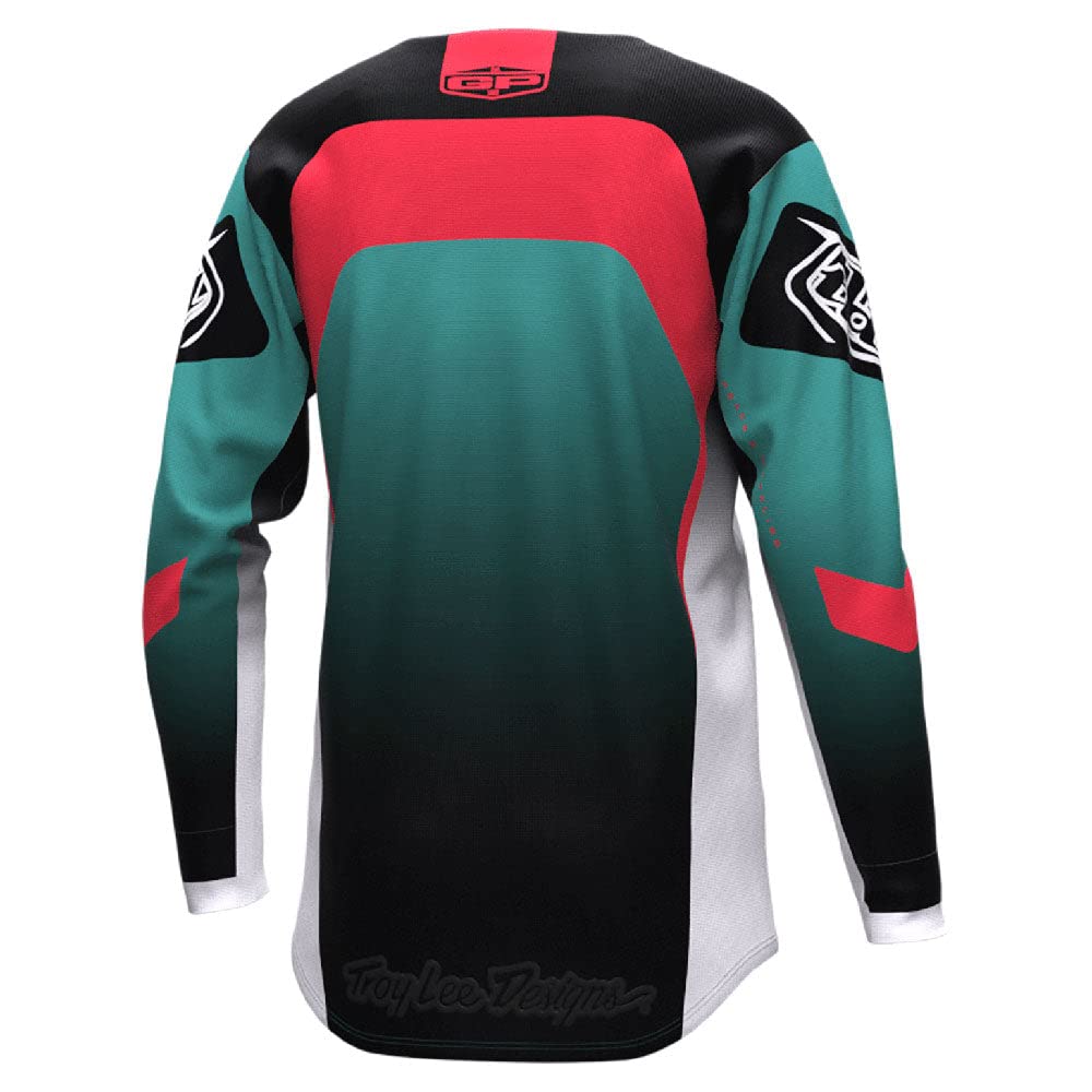 Troy Lee Designs Youth GP Jersey (Arc Turquoise/Neon Melon) - Small