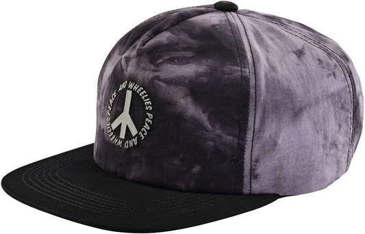 Troy Lee Designs Plot Snapback Hat (TIE-DYE CHARCOAL)