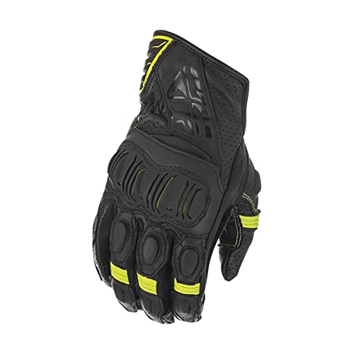 FLY Racing Adult Brawler Motorcycle Gloves (Black/Hi-Vis Yellow)