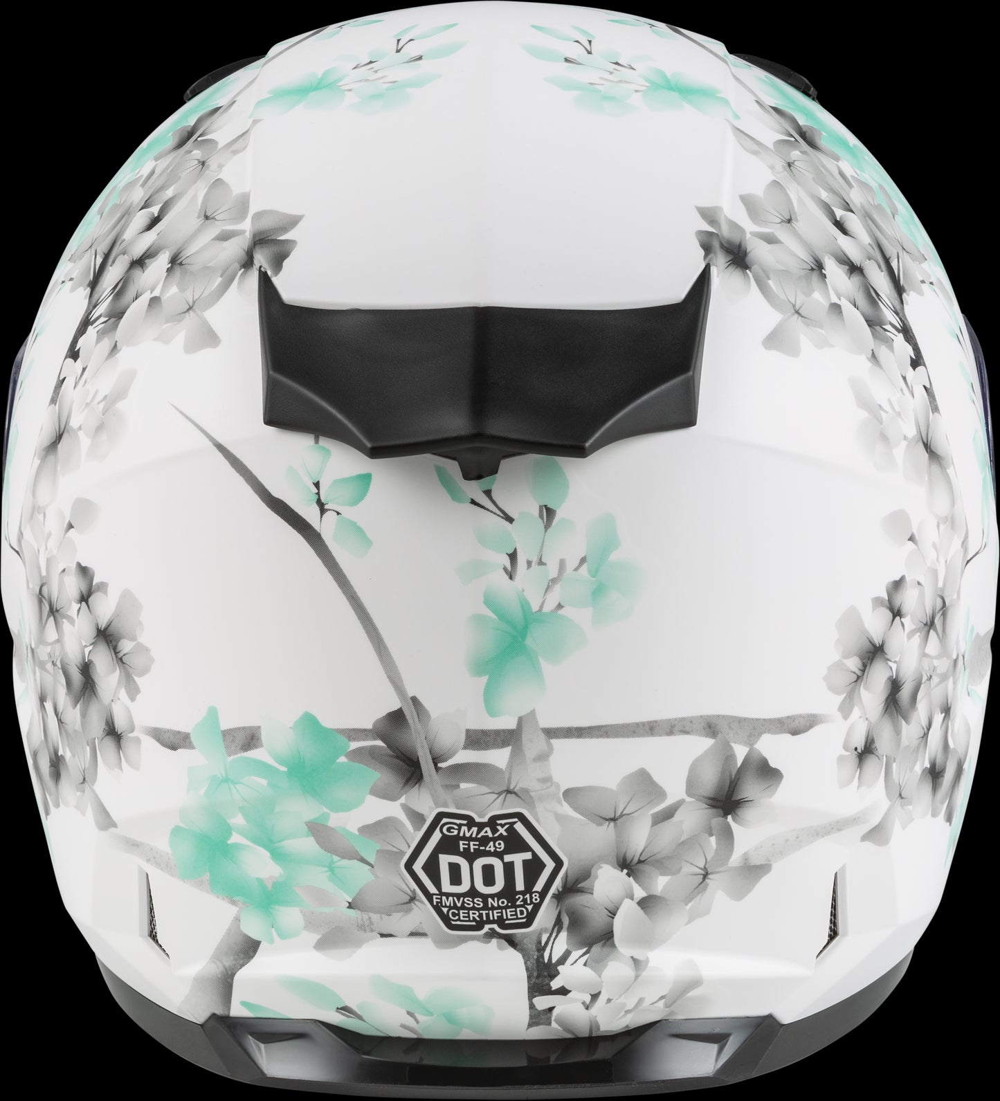 GMAX FF-49S Blossom Snow Helmet (Matte White/Teal/Grey) - XL