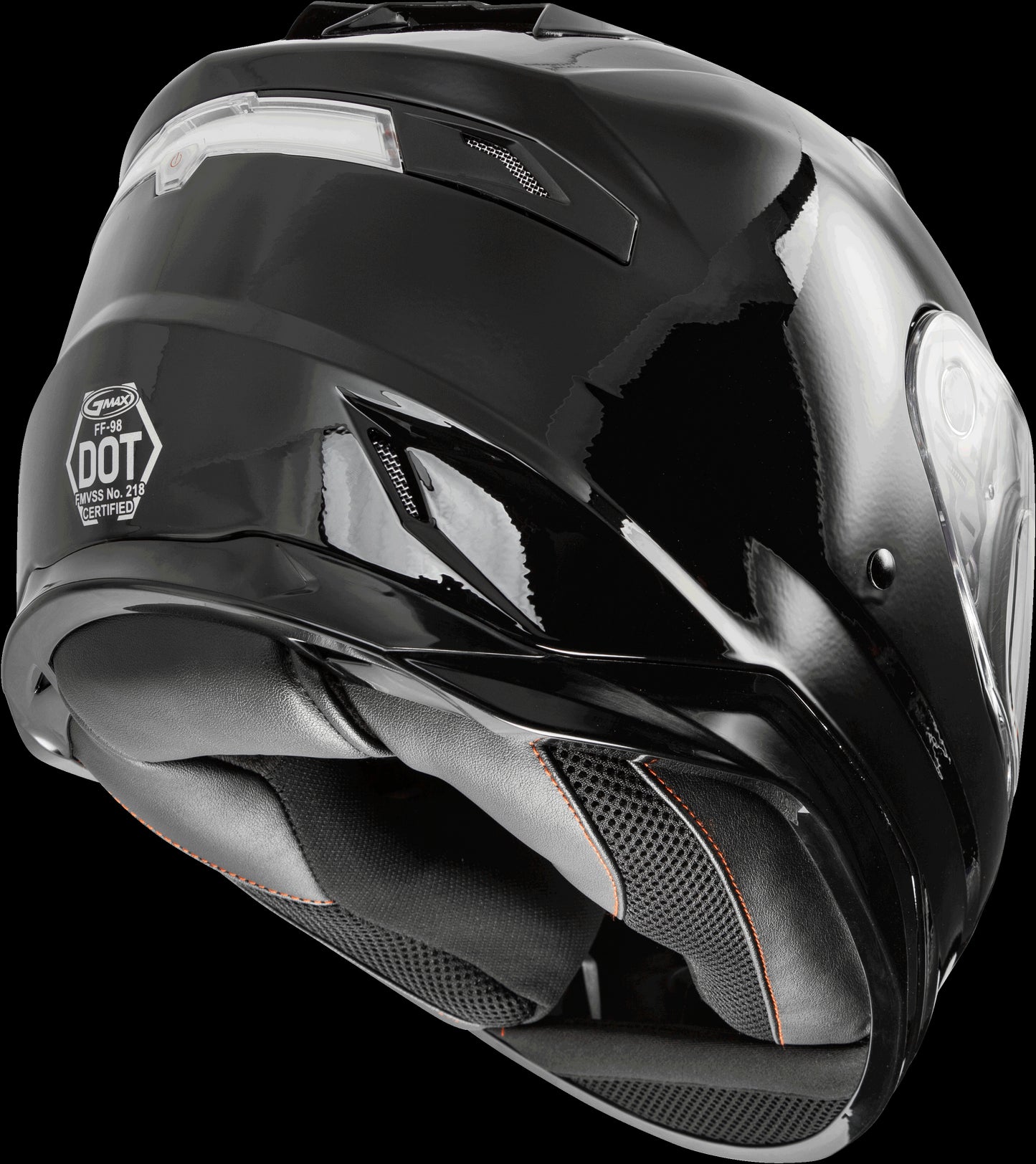 GMAX FF-98 Motorcycle Helmet (Black) - XS