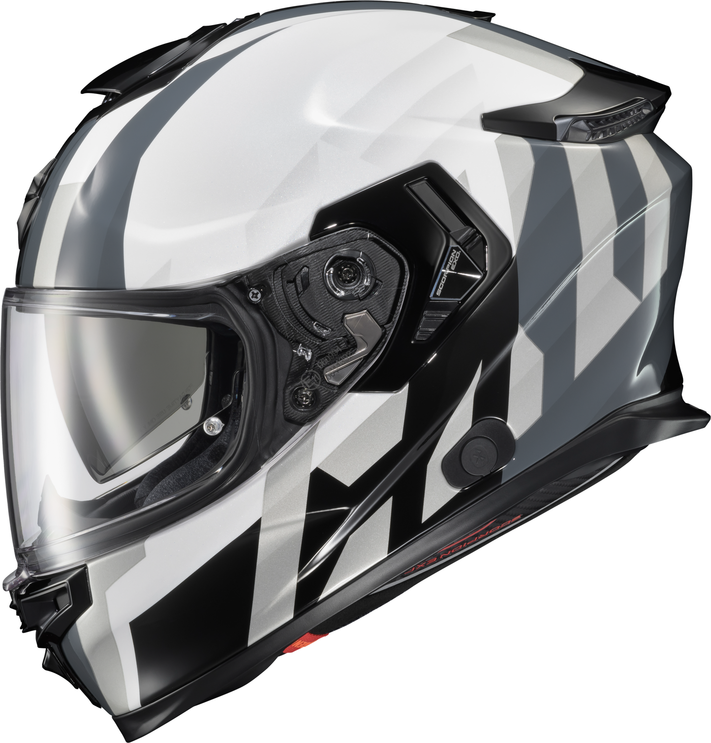 Scorpion EXO Eclipse Full Face Helmet Pivot White XL - ECL-1016