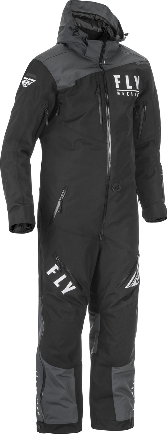 Fly Racing Cobalt Insulated Snowmobile Monosuit (Black / Grey) - Small