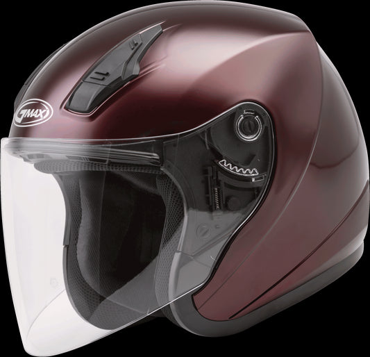 GMAX OF-17 Open-Face Motorcycle Helmet (Wine)