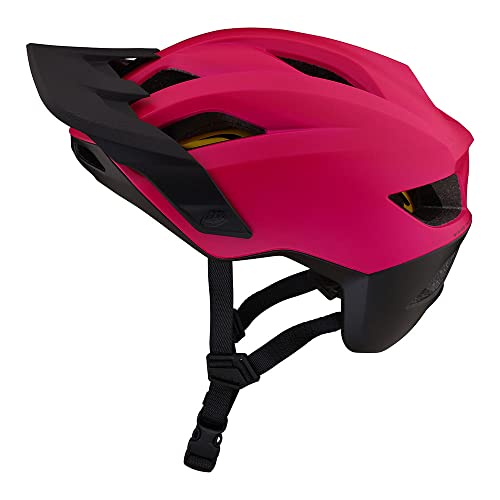 Troy Lee Designs Flowline Adult Mountain Bike Helmet MIPS  (Magenta/Black)