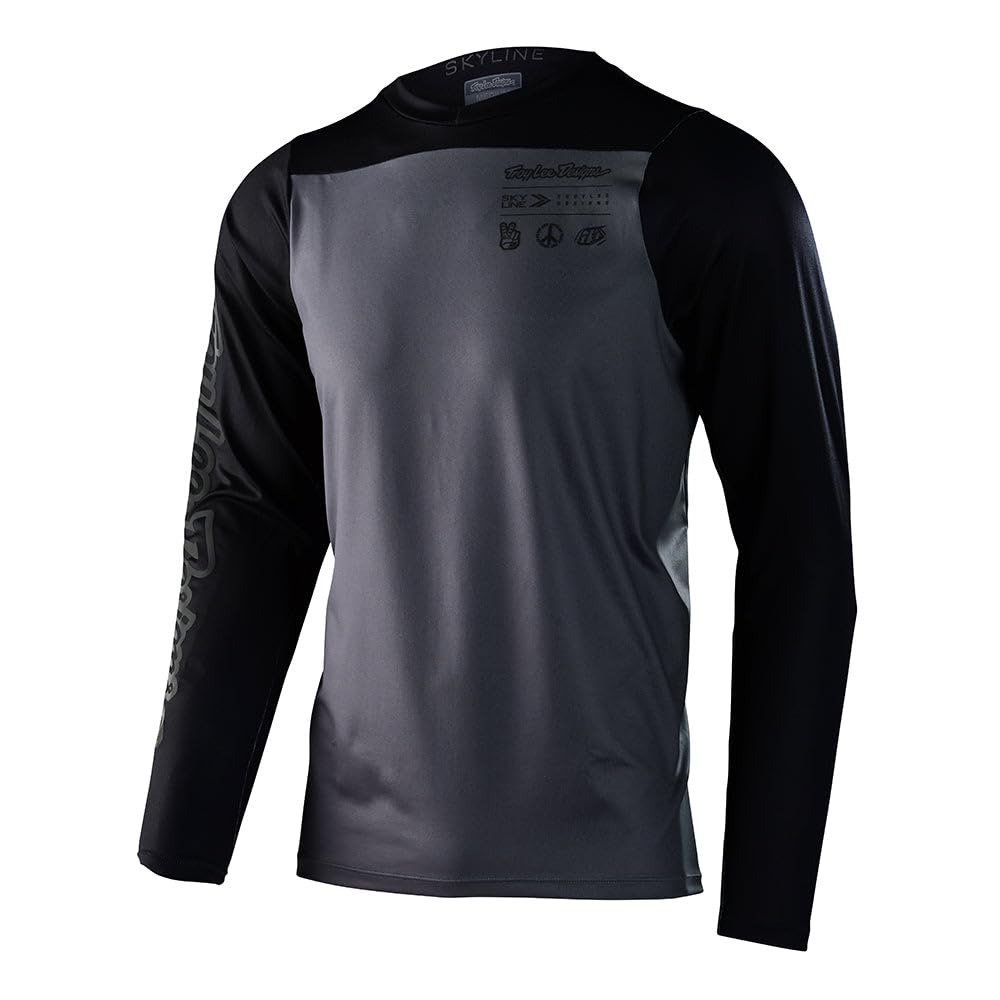 Troy Lee Designs Men's Skyline Long-Sleeve Chill Jersey (Charcoal) - 2XL